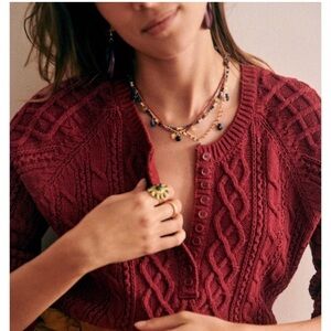Sezane "Bree" Jumper/Sweater in Cherry